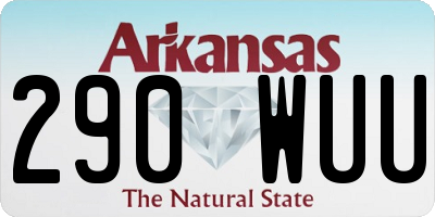 AR license plate 290WUU