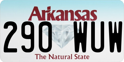 AR license plate 290WUW