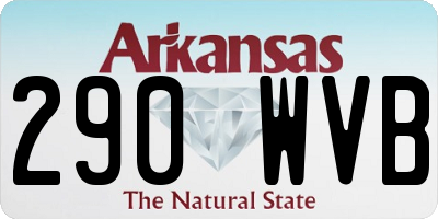 AR license plate 290WVB