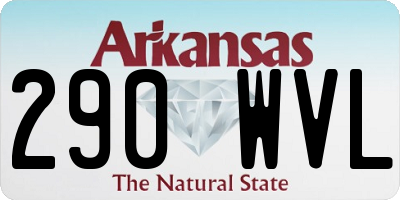 AR license plate 290WVL