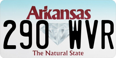 AR license plate 290WVR