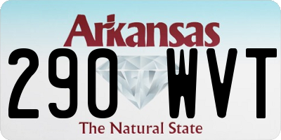 AR license plate 290WVT
