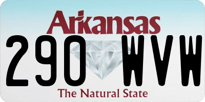 AR license plate 290WVW