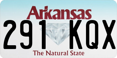 AR license plate 291KQX
