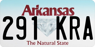 AR license plate 291KRA