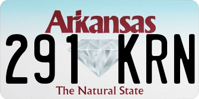 AR license plate 291KRN