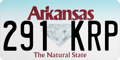 AR license plate 291KRP