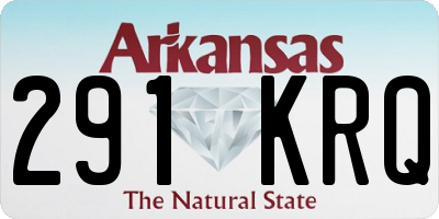 AR license plate 291KRQ
