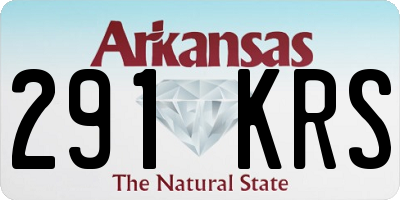 AR license plate 291KRS