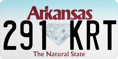 AR license plate 291KRT