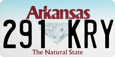 AR license plate 291KRY