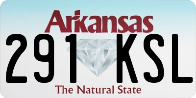 AR license plate 291KSL