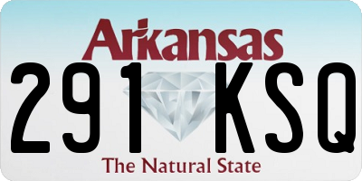 AR license plate 291KSQ