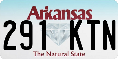 AR license plate 291KTN