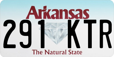 AR license plate 291KTR
