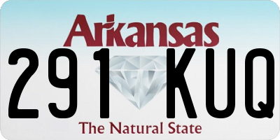 AR license plate 291KUQ