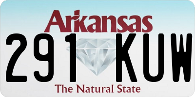 AR license plate 291KUW