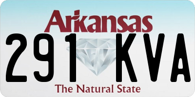 AR license plate 291KVA
