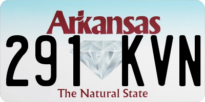 AR license plate 291KVN