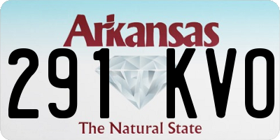 AR license plate 291KVO