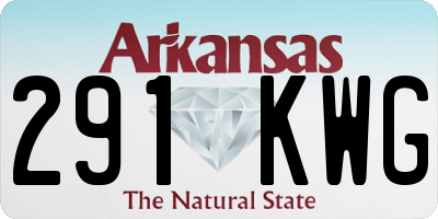 AR license plate 291KWG