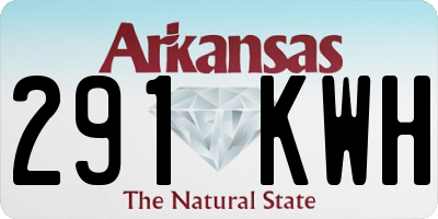 AR license plate 291KWH