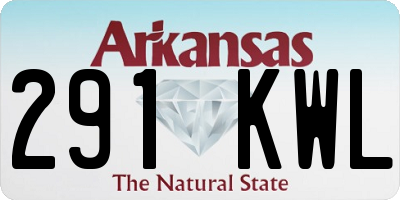 AR license plate 291KWL