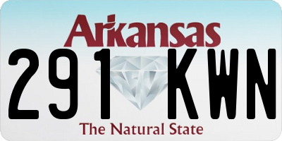 AR license plate 291KWN