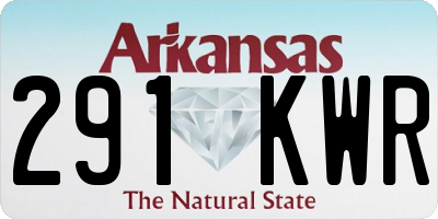 AR license plate 291KWR