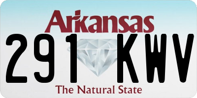 AR license plate 291KWV