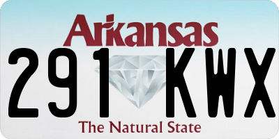 AR license plate 291KWX