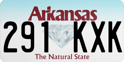 AR license plate 291KXK