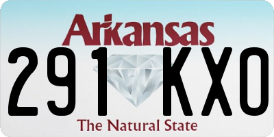 AR license plate 291KXO