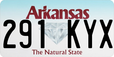 AR license plate 291KYX