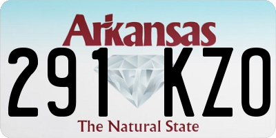 AR license plate 291KZO