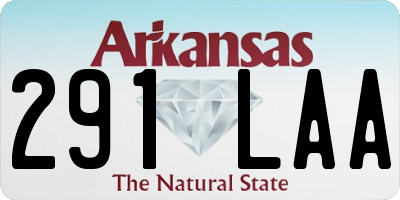 AR license plate 291LAA