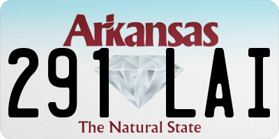 AR license plate 291LAI