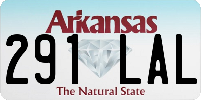 AR license plate 291LAL