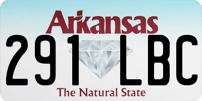 AR license plate 291LBC