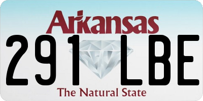 AR license plate 291LBE