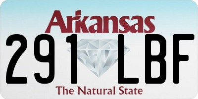 AR license plate 291LBF