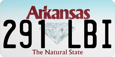 AR license plate 291LBI