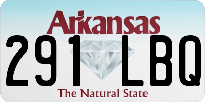 AR license plate 291LBQ