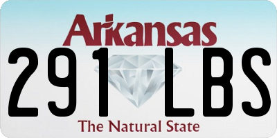 AR license plate 291LBS