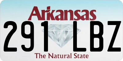 AR license plate 291LBZ