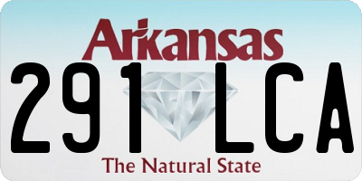 AR license plate 291LCA