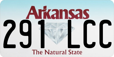 AR license plate 291LCC