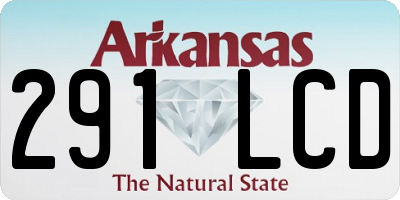 AR license plate 291LCD