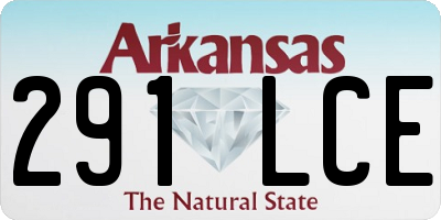AR license plate 291LCE
