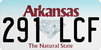 AR license plate 291LCF